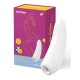 Вакуумный клиторальный стимулятор Satisfyer Curvy 1+ White с управлением через интернет