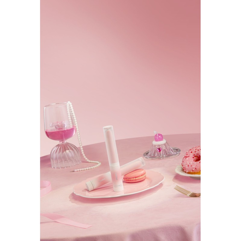 Ліпстик-вібратор KISSTOY Pop Cherry, 7 режимів, 2 мотори, гнучкий, підігрівання