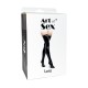 Сексуальные виниловые чулки Art of Sex - Lora, размер M, с эффектом мокрого бархата