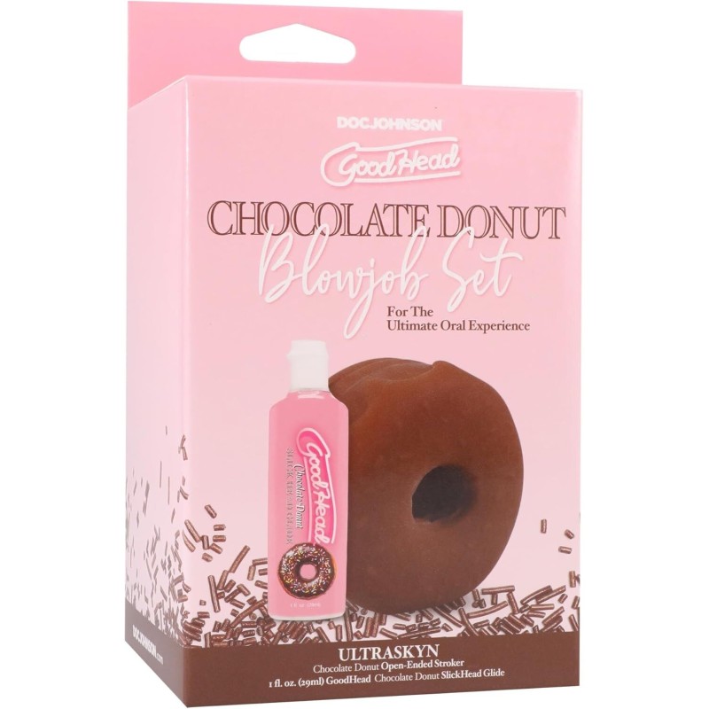 Набір для мінету Doc Johnson GoodHead Chocolate Donut Blowjob Set