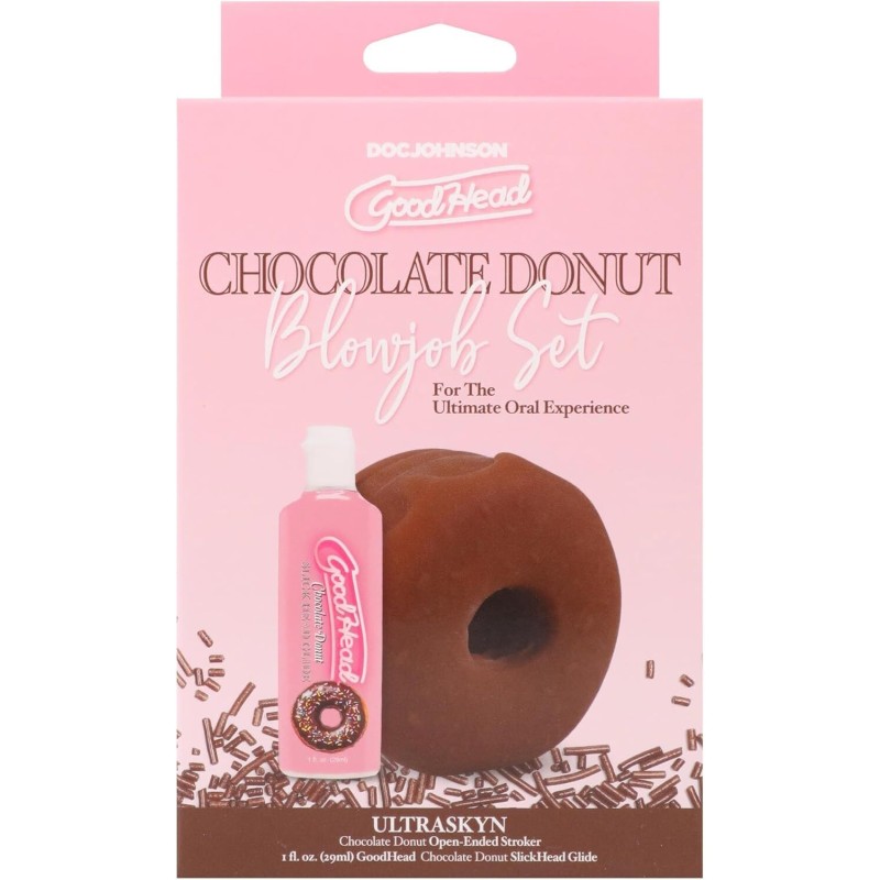 Набір для мінету Doc Johnson GoodHead Chocolate Donut Blowjob Set