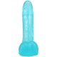 Фалоімітатор Doc Johnson Crystal Jellies - 7 Inch Realistic Cock with Balls - Teal