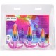 Набір анальних пробок Doc Johnson Crystal Jellies - Anal Trainer Set - Rainbow