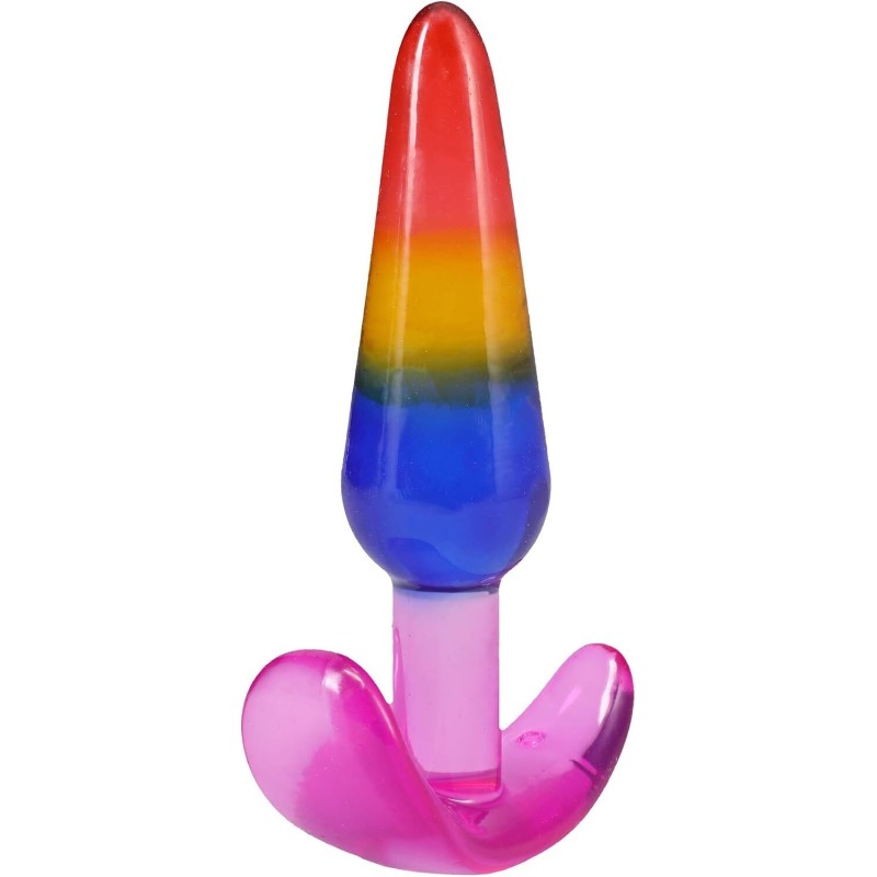 Набір анальних пробок Doc Johnson Crystal Jellies - Anal Trainer Set - Rainbow