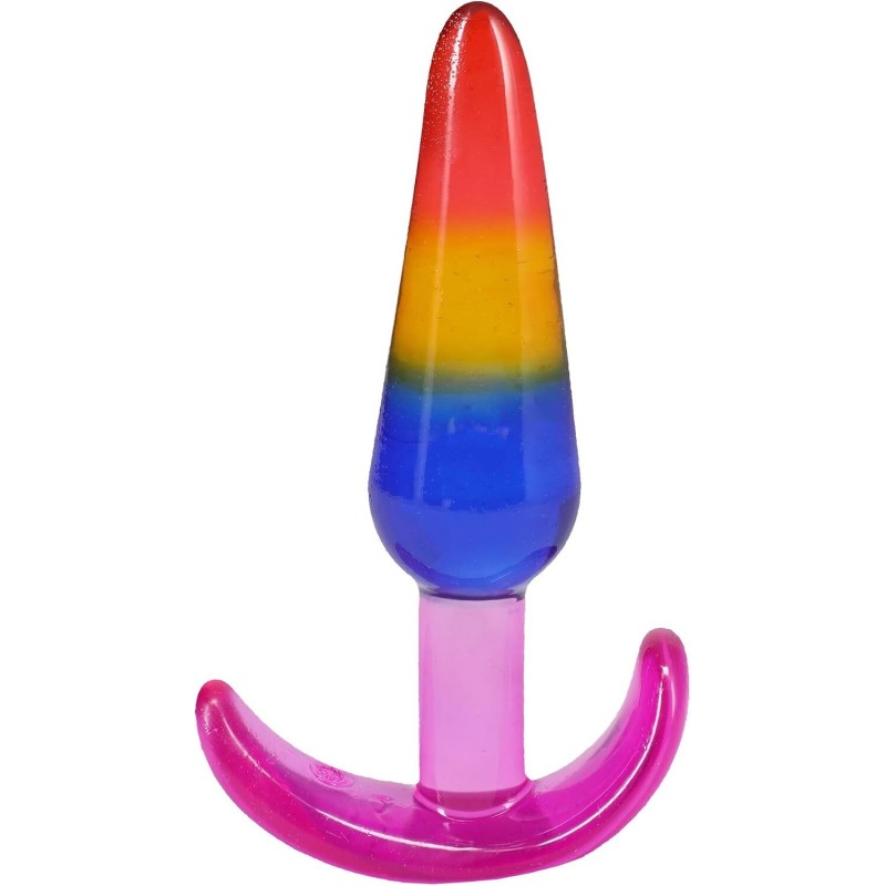 Набір анальних пробок Doc Johnson Crystal Jellies - Anal Trainer Set - Rainbow