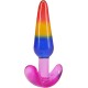 Набір анальних пробок Doc Johnson Crystal Jellies - Anal Trainer Set - Rainbow
