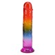 Дилдо Doc Johnson Crystal Jellies - 8.5 Inch Сlassic Dong - Rainbow