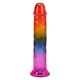 Дилдо Doc Johnson Crystal Jellies - 7.5 Inch Dong - Rainbow