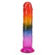 Дилдо Doc Johnson Crystal Jellies - 7.5 Inch Dong - Rainbow
