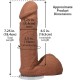 Фаллоимитатор Doc Johnson The Realistic Cock ULTRASKYN - 6 Inch with Balls Caramel