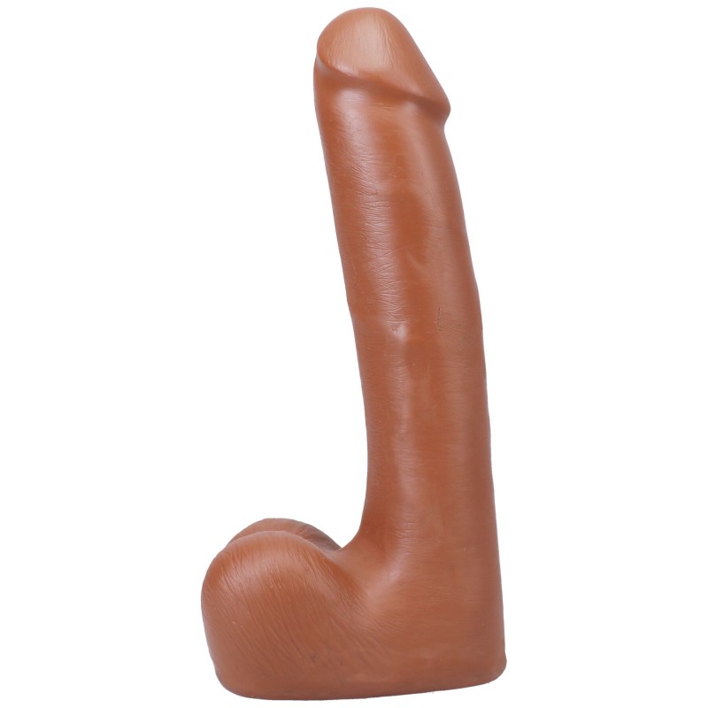 Фалоімітатор Doc Johnson The Realistic Cock ULTRASKYN - 9 Inch with Balls Caramel