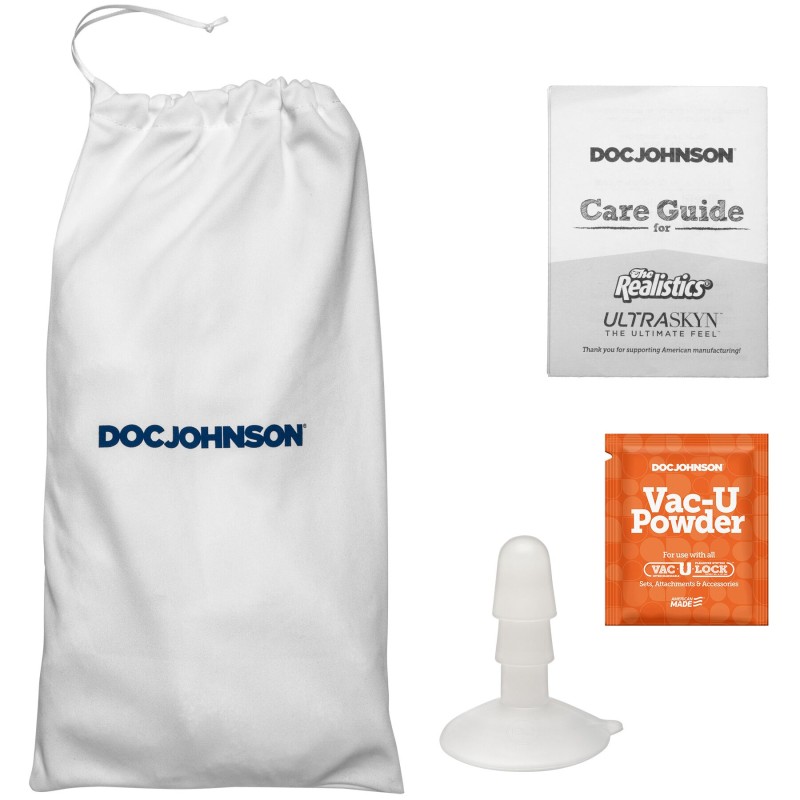 Фалоімітатор Doc Johnson The Realistic Cock ULTRASKYN - 9 Inch with Balls Caramel