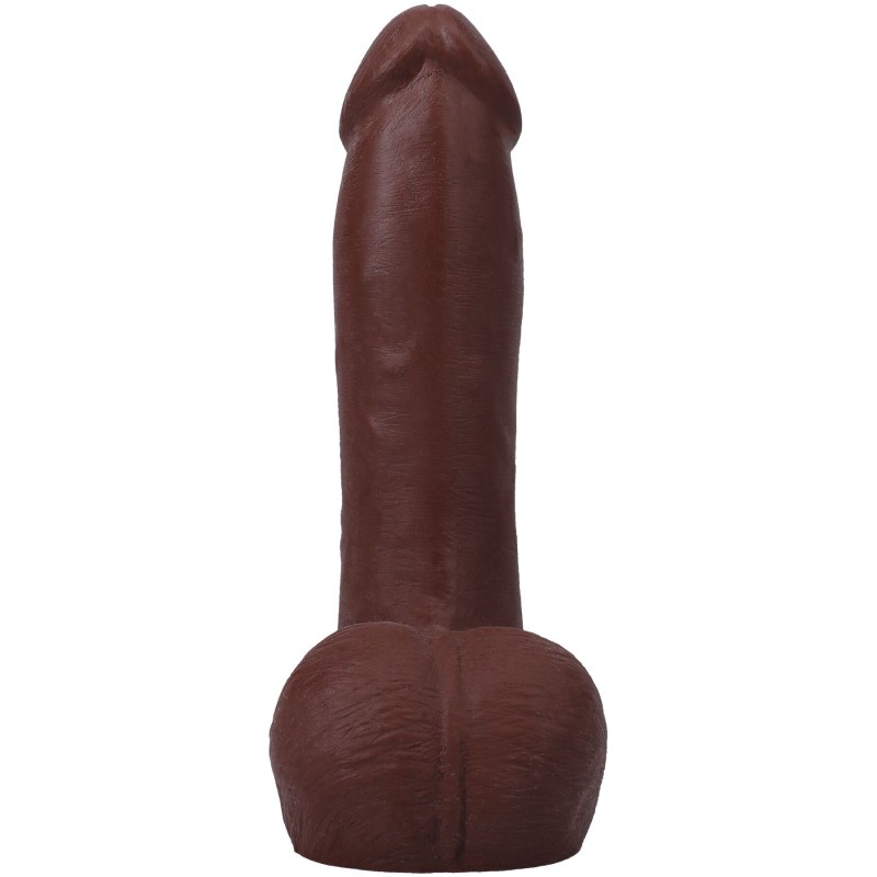 Фалоімітатор Doc Johnson The Realistic Cock ULTRASKYN - 7 Inch with Balls Chocolate