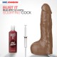 Кончающий фаллоимитатор Doc Johnson The Realistic Cock ULTRASKYN - Squirting 9,5 Inch Caramel