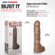 Кончающий фаллоимитатор Doc Johnson The Realistic Cock ULTRASKYN - Squirting 9,5 Inch Caramel