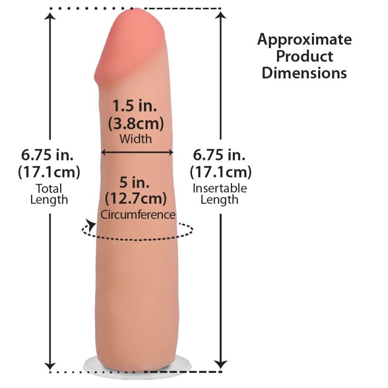 Фалоімітатор Doc Johnson The Realistic Cock ULTRASKYN - 7 Inch Vanilla