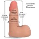 Фаллоимитатор Doc Johnson The Realistic Cock ULTRASKYN - 5 Inch with Balls Vanilla