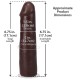 Фалоімітатор Doc Johnson The Realistic Cock ULTRASKYN - 7 Inch Chocolate