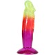 Дилдо Doc Johnson Crystal Jellies - 6.5 Inch Classic Dong - Rainbow