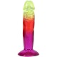 Дилдо Doc Johnson Crystal Jellies - 6.5 Inch Classic Dong - Rainbow