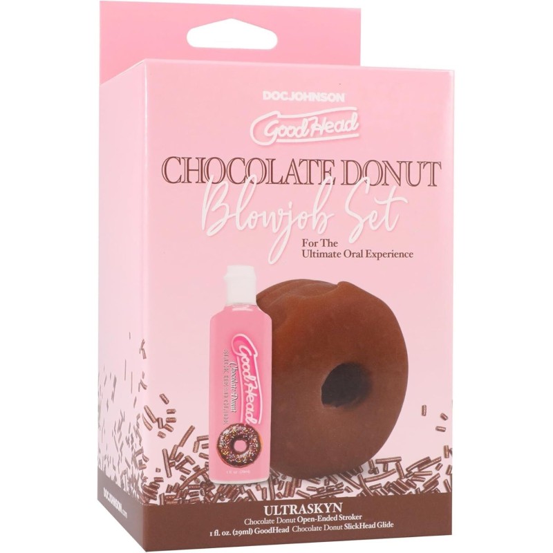 Набір для мінету Doc Johnson GoodHead Chocolate Donut Blowjob Set (м'яте паковання!!!)