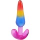 Набор анальных пробок Doc Johnson Crystal Jellies - Anal Trainer Set - Rainbow (мятая упаковка!!!)