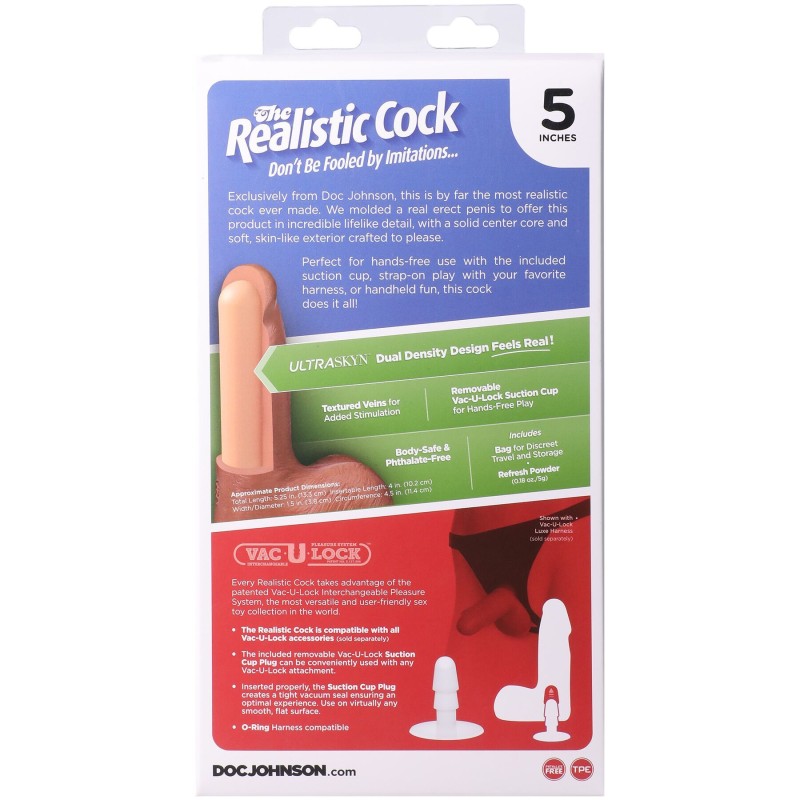 Фалоімітатор Doc Johnson The Realistic Cock ULTRASKYN - 5
