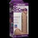 Фаллоимитатор Doc Johnson Vac-U-Lock - 8 Inch ULTRASKYN Cock White (мятая упаковка!!!)