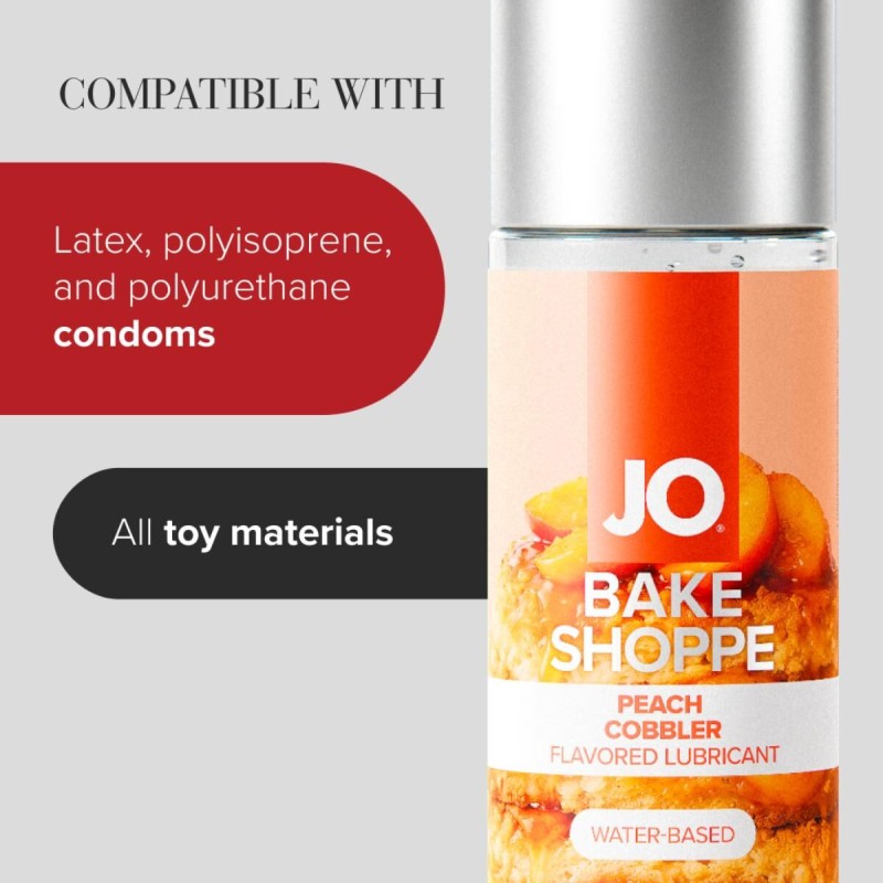 Лубрикант на водной основе JO Bake Shoppe - Peach Cobbler 60 мл, без сахара и парабенов
