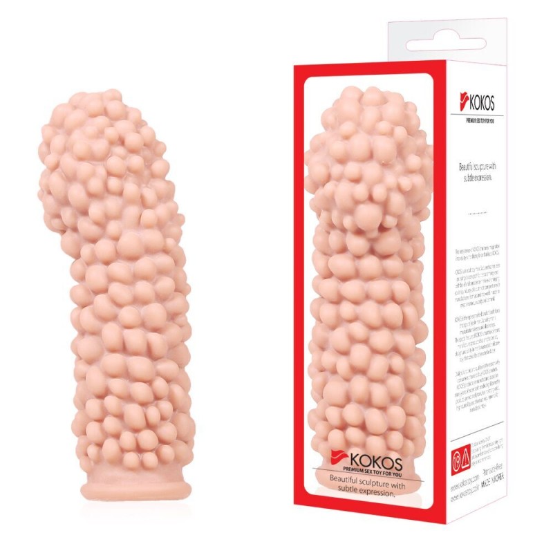 Насадка на член Kokos Extreme Sleeve ES.08 размер S, утолщающая, стимулирующий рельеф