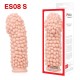 Насадка на член Kokos Extreme Sleeve ES.08 размер S, утолщающая, стимулирующий рельеф