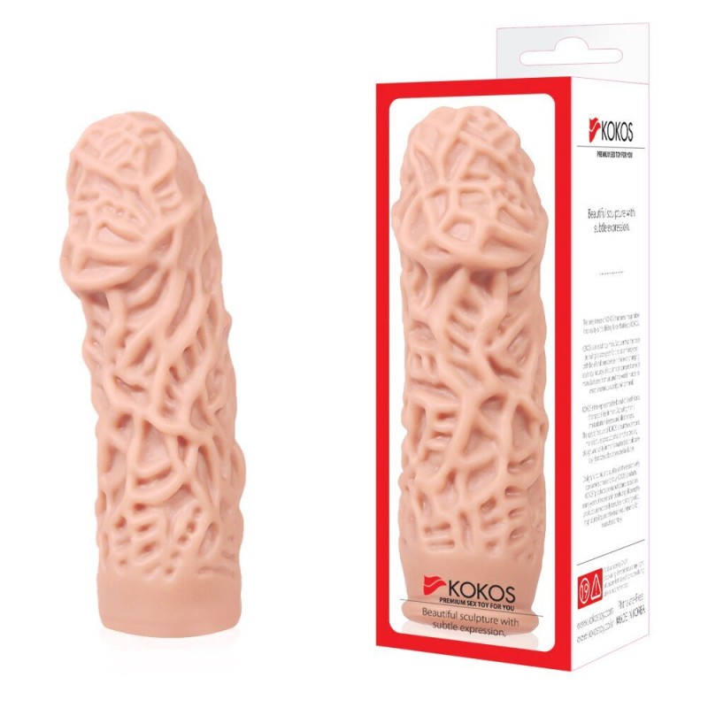 Насадка на член Kokos Extreme Sleeve ES.12 размер S, утолщающая, стимулирующий рельеф