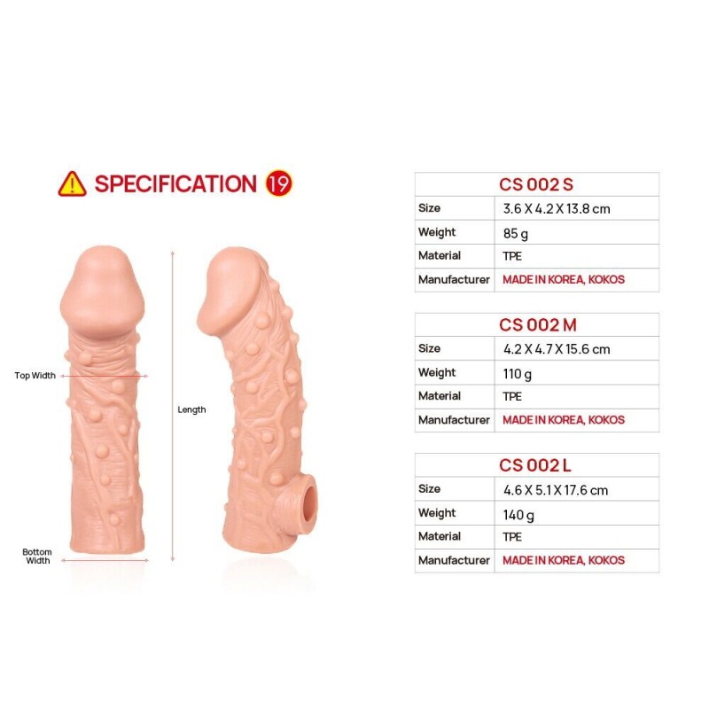 Насадка на член Kokos Cock Sleeve CS 002 S