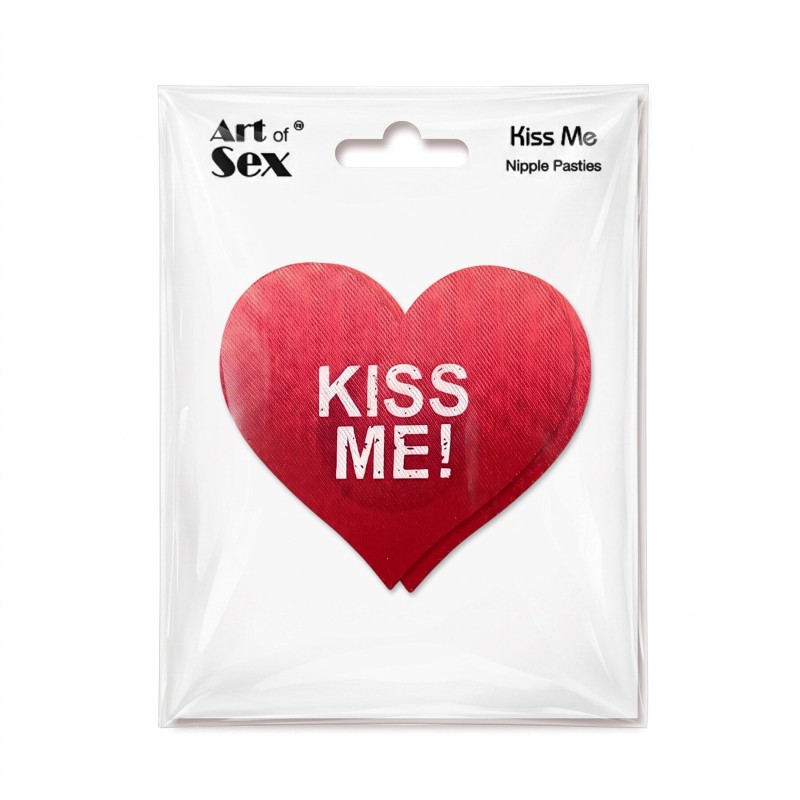 Пестис-сердечка Art of Sex - Kiss me, червоний