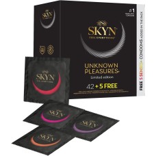 Безлатексні преміум-презервативи SKYN Unknown Pleasures 42+5 шт FREE (пошкоджене паковання!!!)