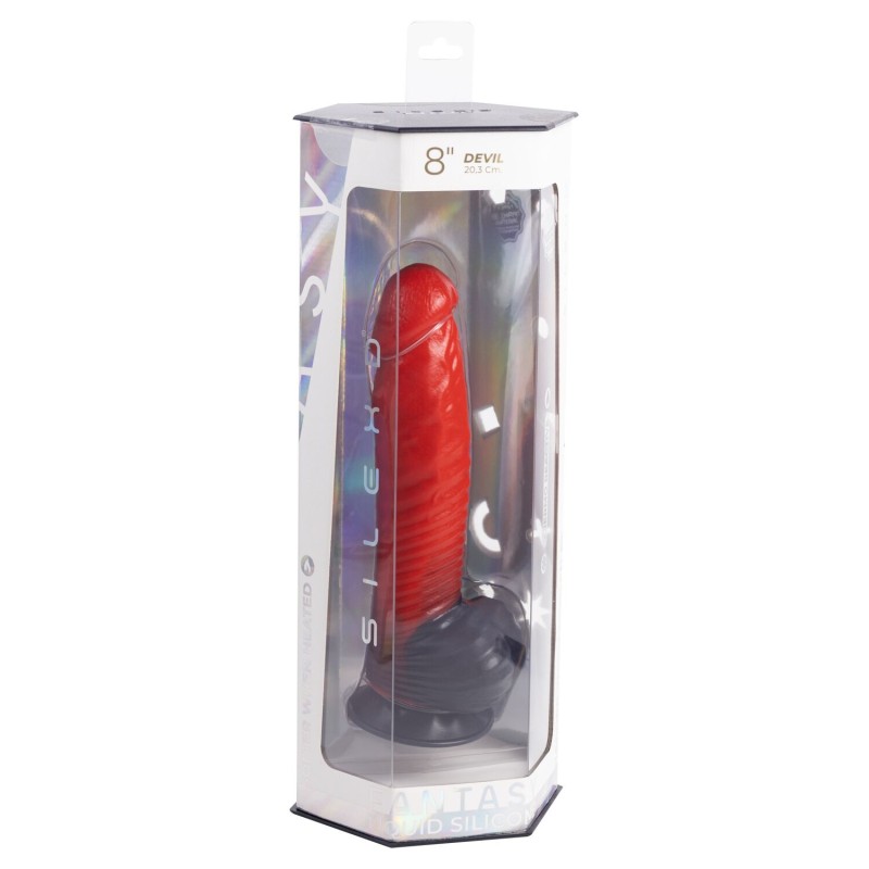 Фаллоимитатор SilexD Fantasy Liquid Silicone Devil 8in Red