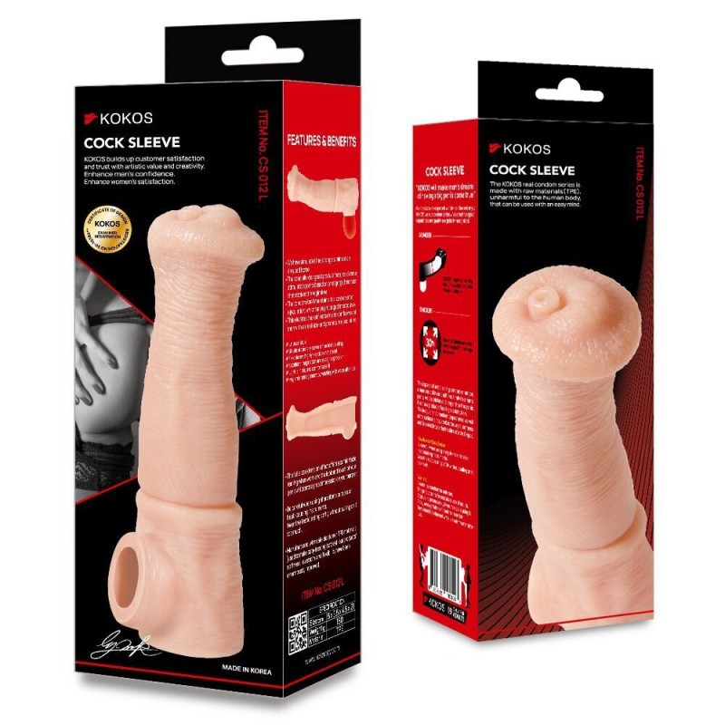 Насадка на член Kokos Cock Sleeve CS 012 L (мятая упаковка!!!)