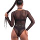 Жіноча портупея з шипами Art of Sex - Milana, екошкіра, розмір XS-2XL, колір чорний