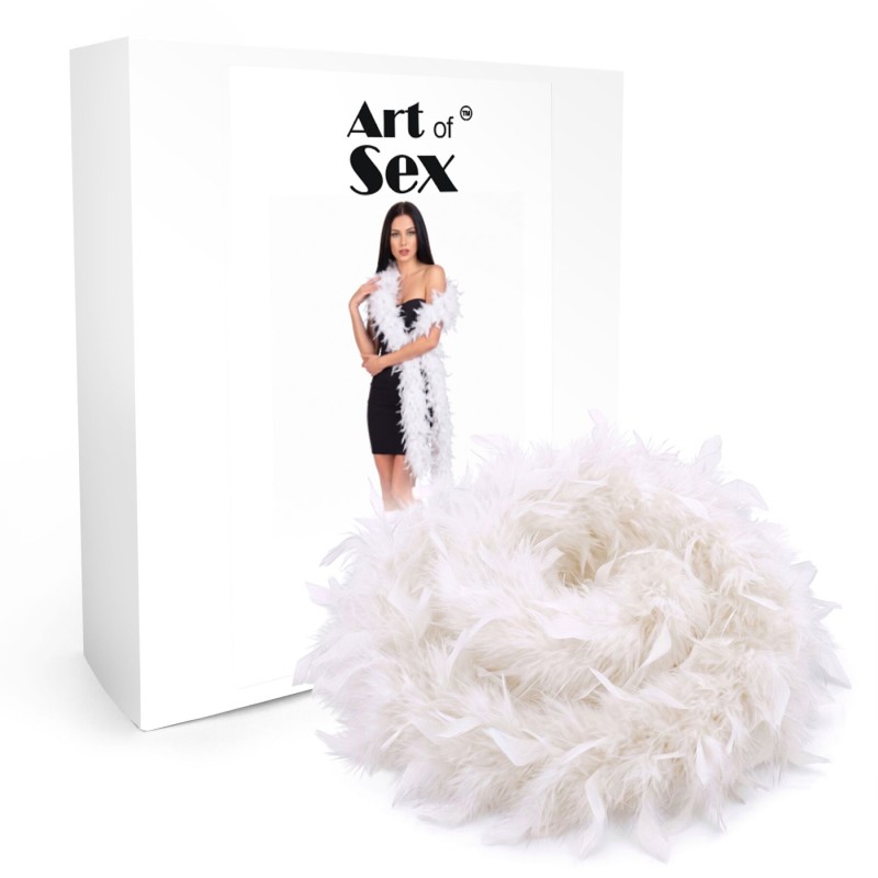 Боа з пір’я Art of Sex, довжина 2 метри, колір білий