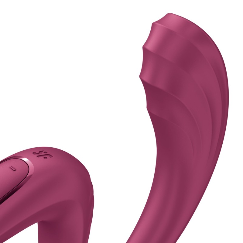 Вагинально-клиторальный вибратор Satisfyer G for Goddess 3 Wine Red, 2 мотора