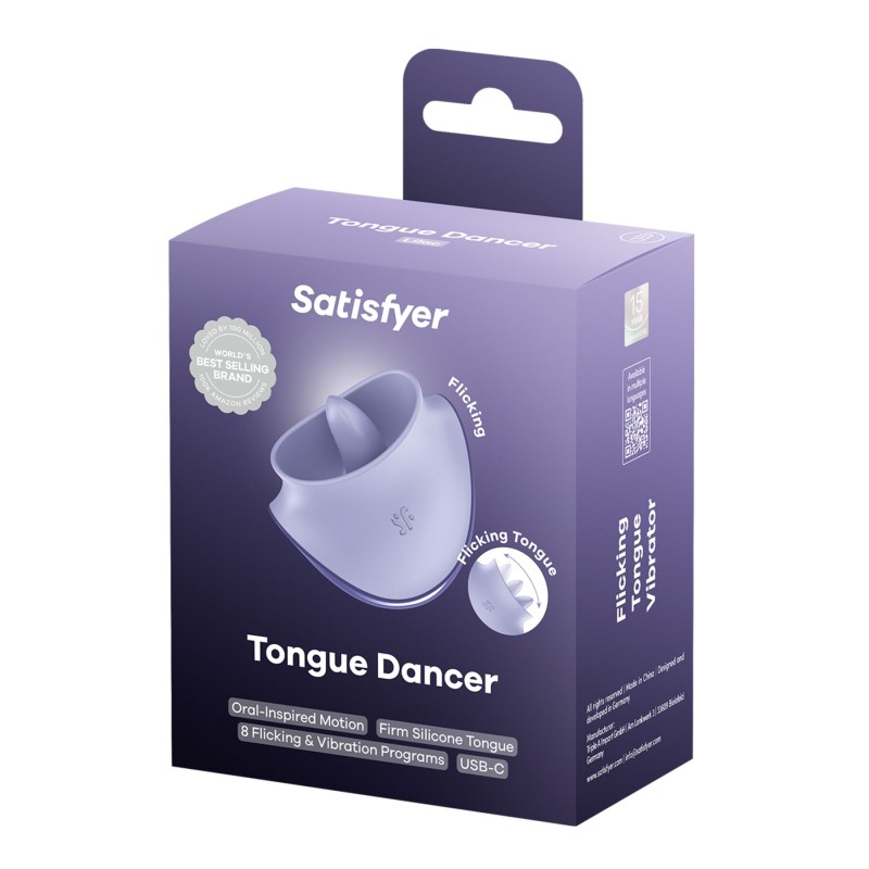 Вибростимулятор для клитора Satisfyer Tongue Dancer с язычком