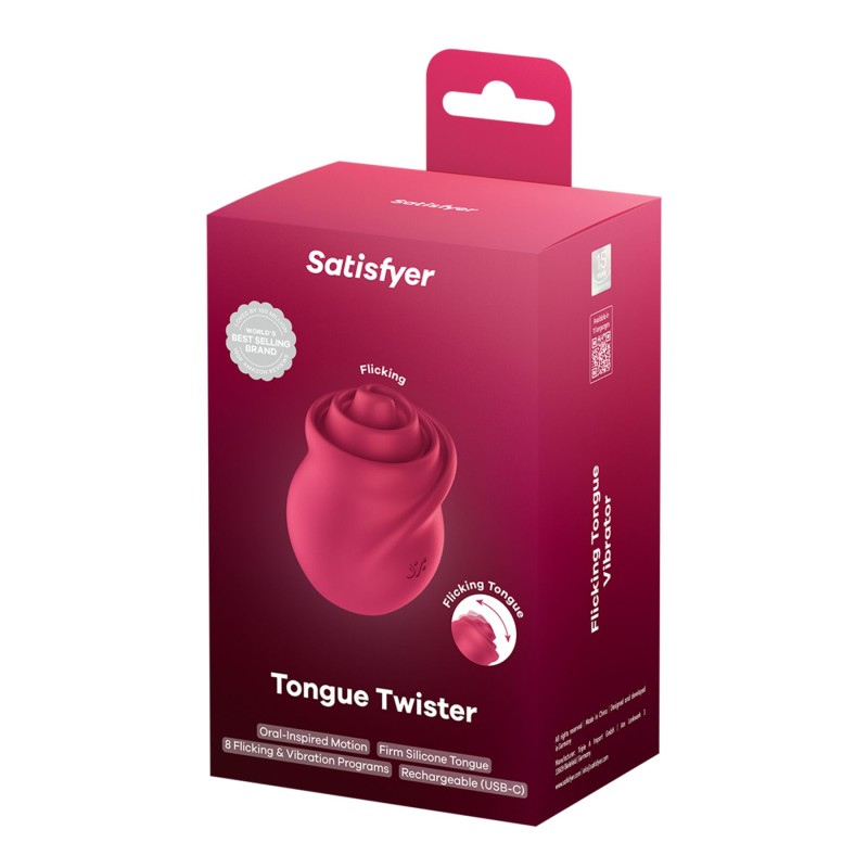 Вибростимулятор для клитора Satisfyer Tongue Twister с имитацией язычка