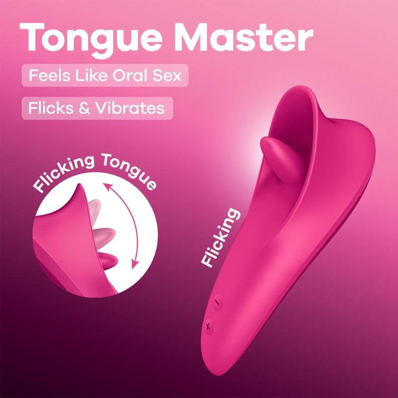 Вибростимулятор для клитора Satisfyer Tongue Master с язычком