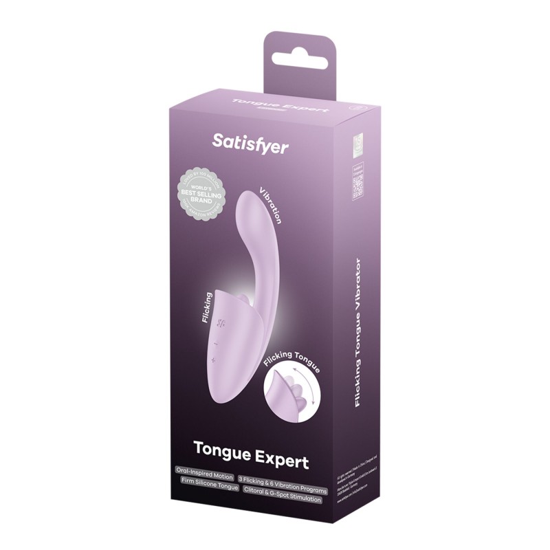 Вагинально-клиторальный вибратор Satisfyer Tongue Expert с язычком