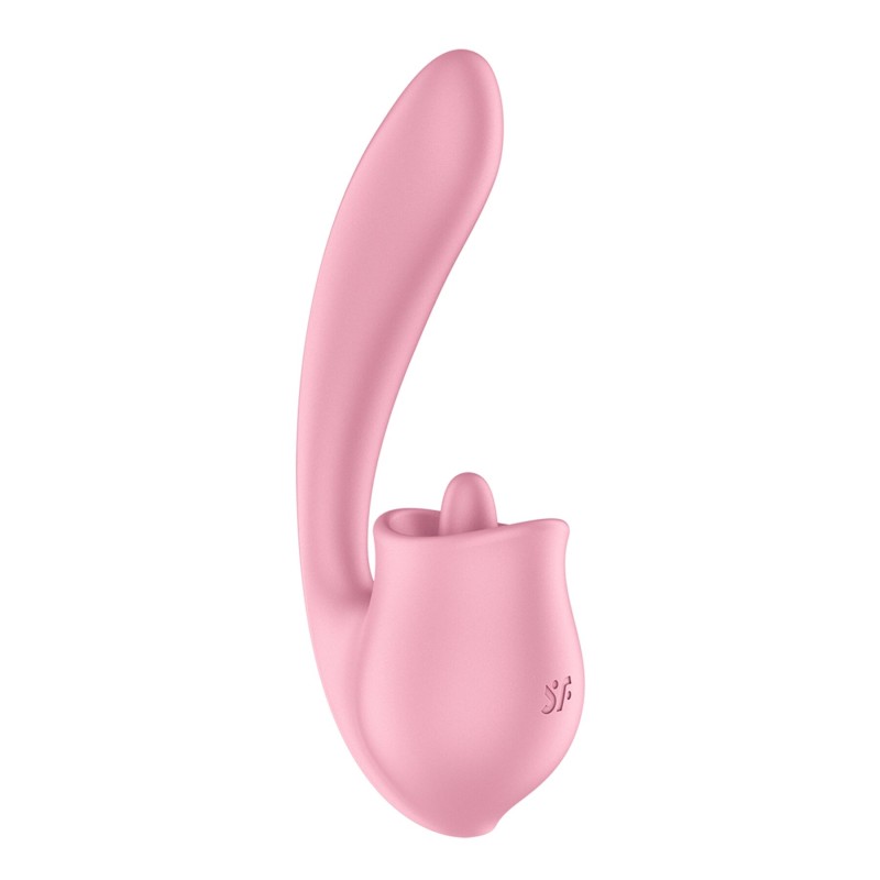 Вагинально-клиторальный вибратор Satisfyer Tongue Genius с язычком