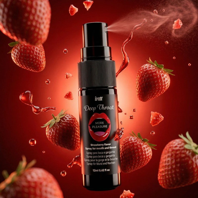 Спрей для глубокого минета Intt Deep Throat Oral Spray Strawberry (12 мл)