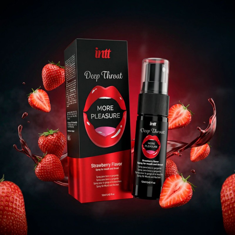 Спрей для глубокого минета Intt Deep Throat Oral Spray Strawberry (12 мл)