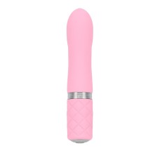 Розкішний вібратор PILLOW TALK - Flirty Pink з кристалом Swarovski, гнучка головка