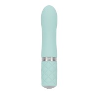 Розкішний вібратор PILLOW TALK - Flirty Teal з кристалом Swarovski, гнучка головка