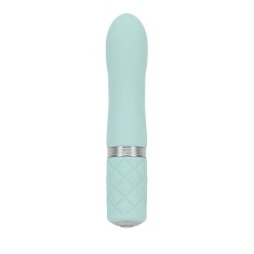 Розкішний вібратор PILLOW TALK - Flirty Teal з кристалом Swarovski, гнучка головка